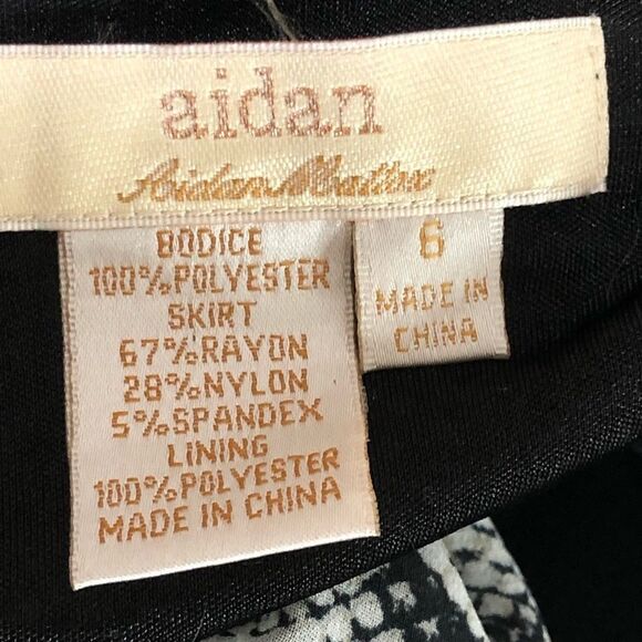 Aidan Mattox Snakeskin Dress Size 6 Cocktail Party - Picture 7 of 7